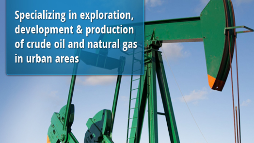 Specializing in exploration, development & production of crude oil and natural gas in urban areas